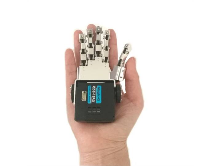 Main robotique bionique pour enfant, manipulateur à cinq doigts en métal, bras gauche et droit pour robot humanoïde, kit DIY, main programmable par servo