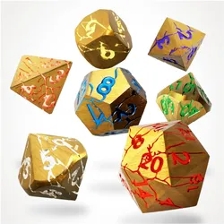 Glass Staff Chromatic Ruin (CritStones Anniversary Edition) Metal RPG Dice Set