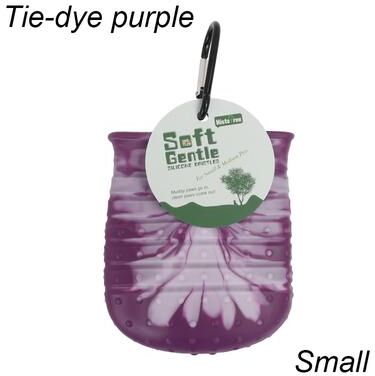 PetsAreLife Portable Dog Foot Washer Scrubber, Paw Cleaning Cup For Large And Medium Dogs, Muddy Dirty Paw Cleaner purple