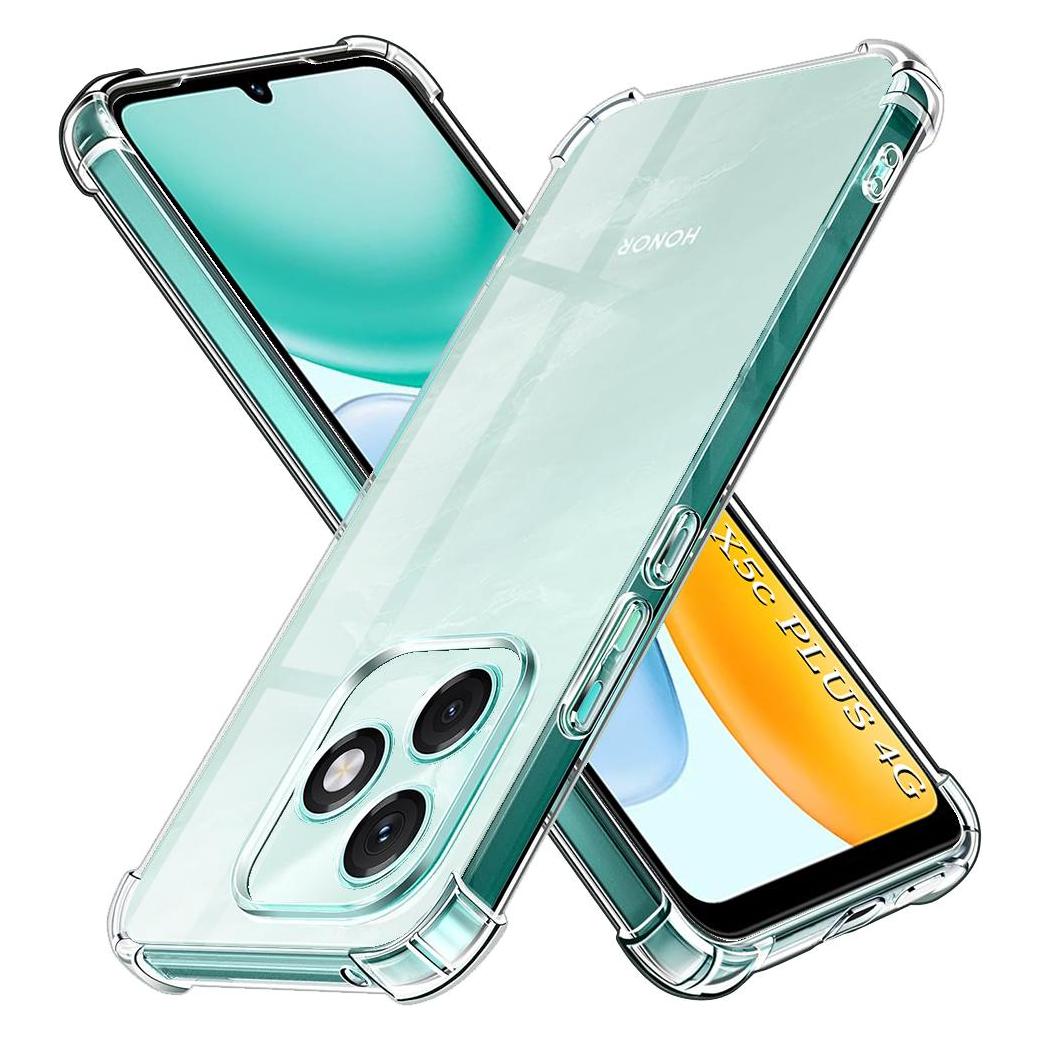 Techsuit - Shockproof Clear Silicone - Honor X5c Plus - Clear (Honor X5c Plus) (64646364)