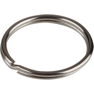 Böttcher-AG Schlüsselring Durchmesser 35 mm, Standard, glanzvernickelter Stahl, 10 Stück