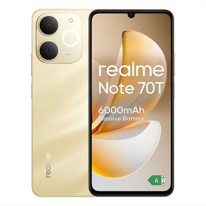 Realme Smartphone Note 70t (64gb 4gb)-beach Gold