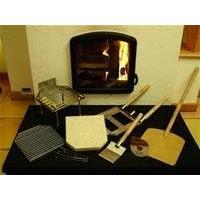 CB-Tec Pizza Casa Set für Kamin, Kachelofen und Kaminofen - Edelstahl, Holz, Holzkohle, Pizzaofen