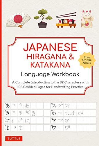 Tuttle Studio - Japanese Hiragana and Katakana Language Workbook: A Complete Introduction to the 92 Characters with 108 Gridded Pages for Handwriting Practice (Free O - Preis vom 09.10.2026 07:28:09 h