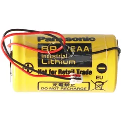 Panasonic Lithium Batterie 3 Volt passend für Winkhaus blueCompact Schließsystem 3 Volt Batterie mit Kabel und Stecker