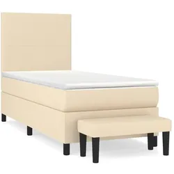 vidaXL, Boxspringbett, Damenia (Vertikale Streifen) (90 x 200 cm)