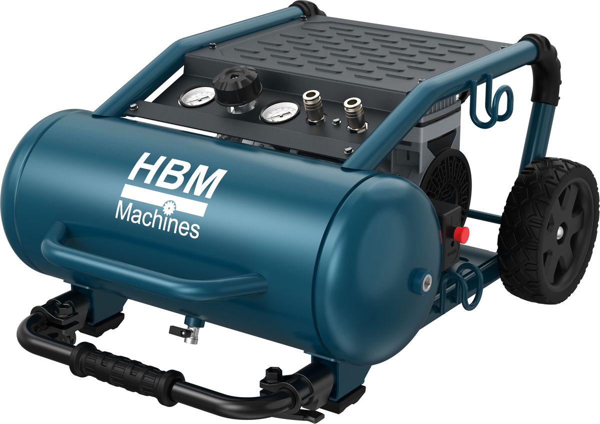 HBM compresseur sans huile silencieux, 19 litres, 10 bar, 1,6 CV