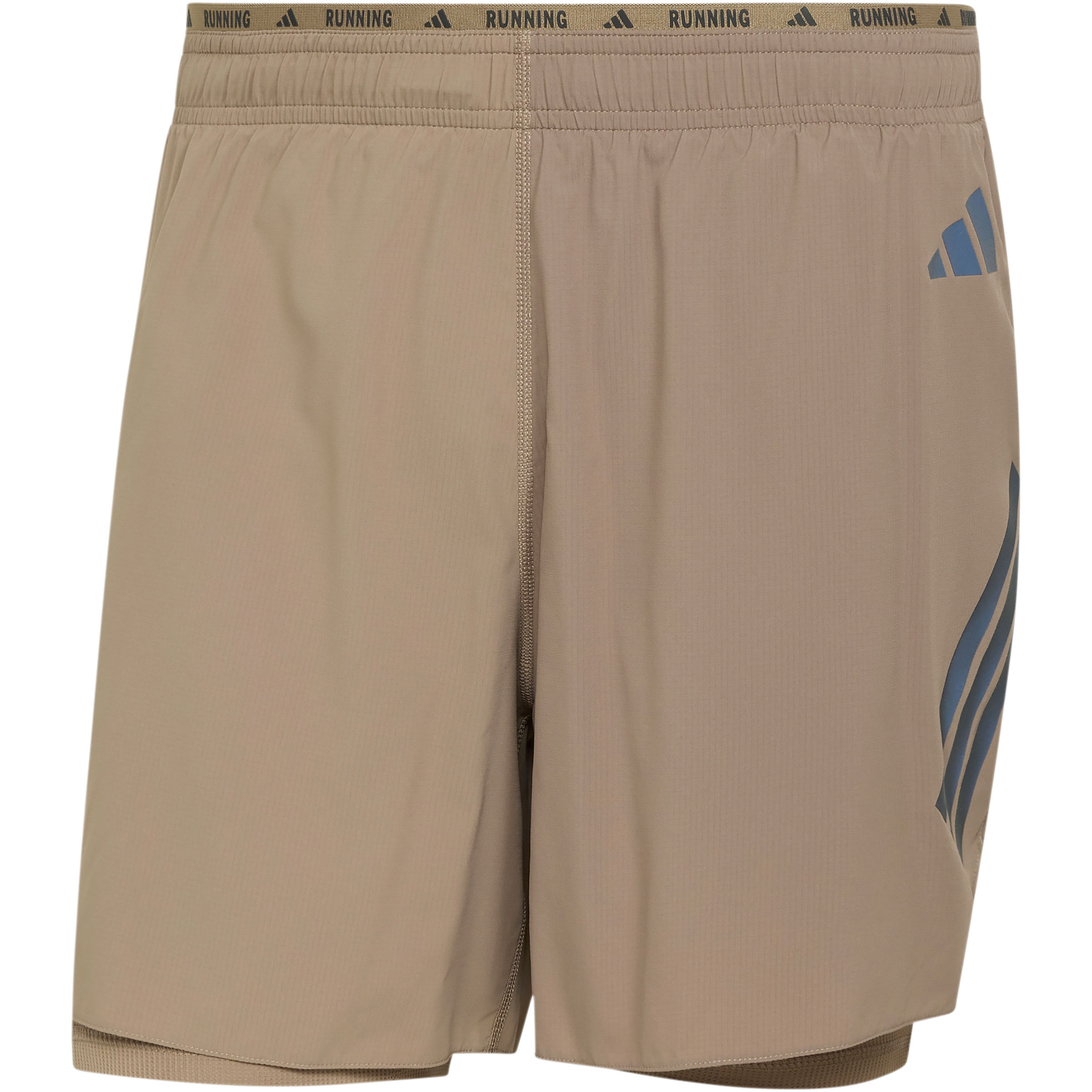 adidas Iconic Running 2in1 Herren Laufhose braun Größe S Laufen | Trailrunning Elastisch