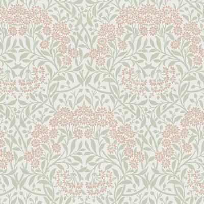 William Morris at Home Michaelmas Daisy Peony & Sage Wallpaper - N/A