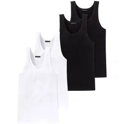 Schiesser Herren Unterhemd Authentic 4er Pack