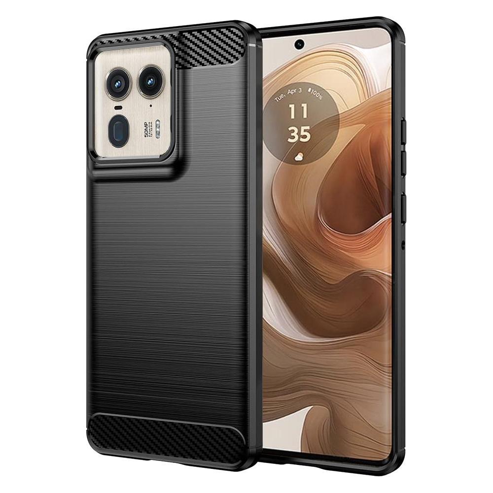 Techsuit - Carbon Silicone - Motorola Edge 50 Ultra - Black (Motorola Edge 50 Ultra) (56352053)