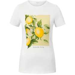 Tchibo - T-Shirt mit Print - Damen - Gr. XXL - weiß/print