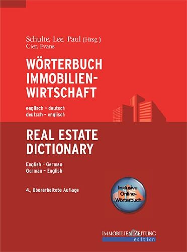 Alec Evans - Wörterbuch Immobilienwirtschaft. Englisch-Deutsch /Deutsch-Englisch: Real Estate Dictionary - Preis vom 09.10.2026 07:28:09 h
