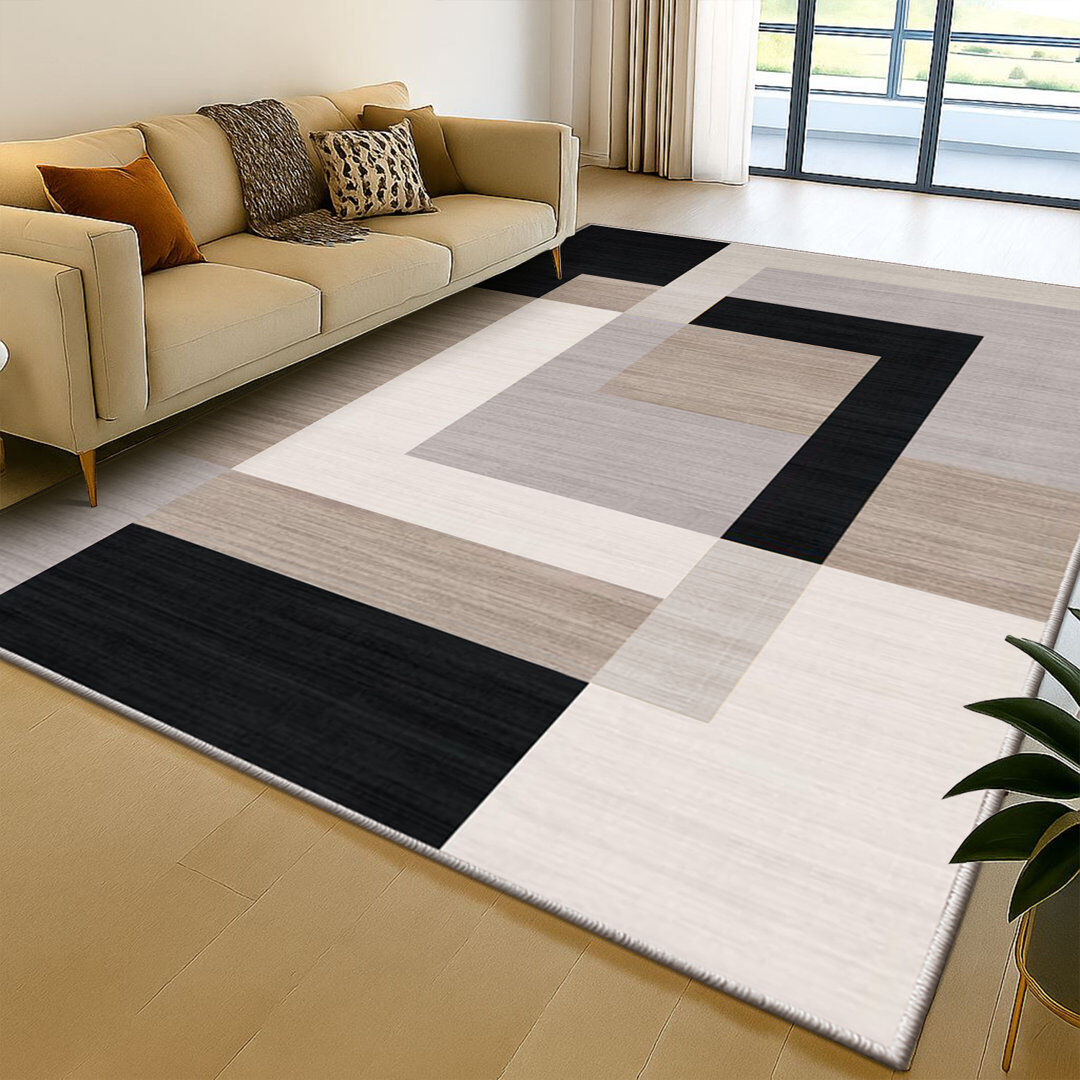 17 Stories Oriental Shag MILO NEUTRAL Rectangle 200 x 290 cm