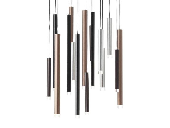 Suspension LED Cembalo I Ø 55cm Multicolore 16 Acier, laqué LED non-remplaçables