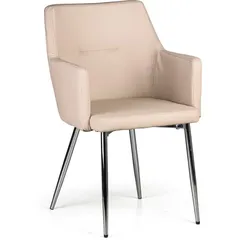 Konferenzstuhl, Schalenstuhl GRACE, beige