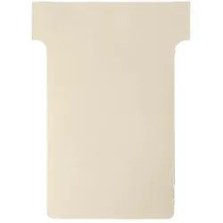 Nobo T-Steckkarten 2 Beige 6 x 8,5 cm 100 Stück