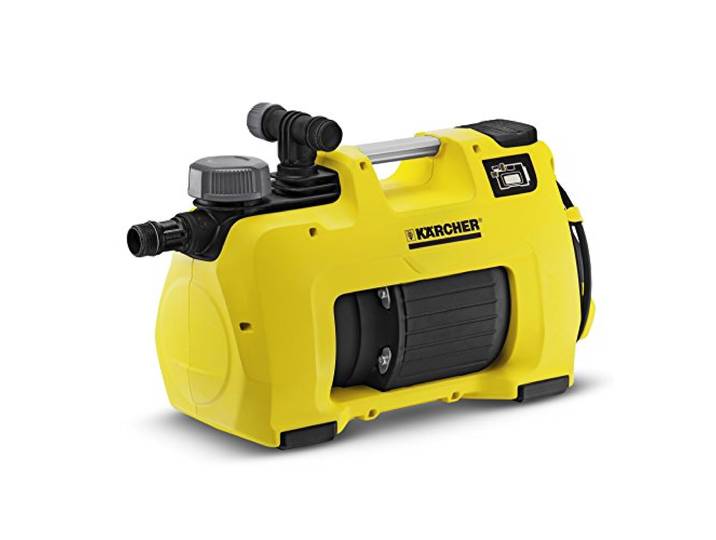 KÄRCHER Gartenpumpe BP 3 Home & Garden (Optimales Ansaugen sowie konstanter Druck mit zwei Wasserausgängen, flexiblem T-Anschlussstutzen, Vorfilter, Rückschlagventil sowie Automatik-Start-/Stopp)