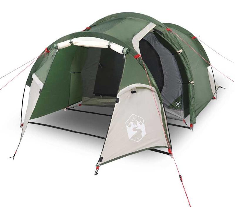 Strandzelt, Tunnelzelt, Campingzelt, Grün - Wasserdichtes Polyester - Für 2 Personen