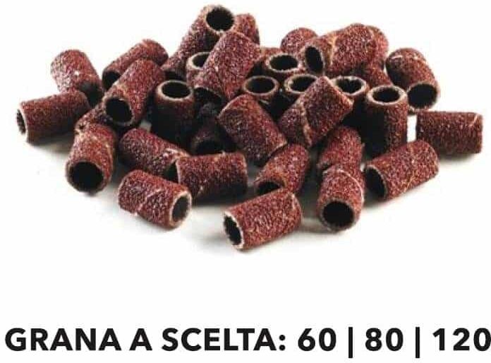 100 Pezzi di Ricambio Abrasivi per Fresa Manicure e Ricostruzione Unghie 60