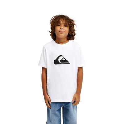 T-Shirt QUIKSILVER "Ev Comp Logo", Jungen, Gr. 14, weiß, Obermaterial: 100% Baumwolle., Shirts T-Shirt