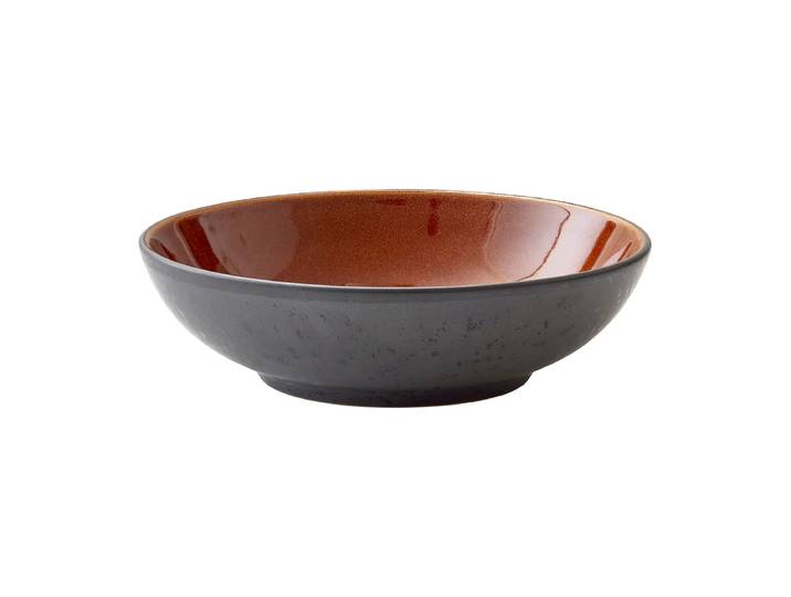 Bitz Assiette à pâtes Bitz Ø20 cm noir Noir-ambre