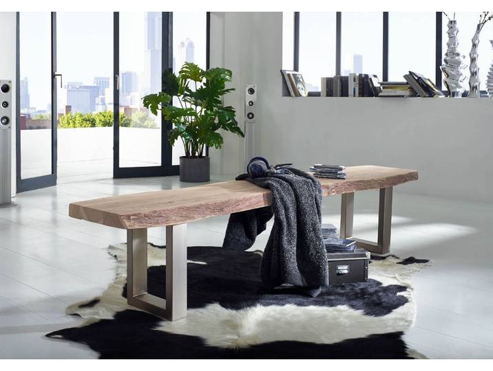 Baumbank Akazie 155x38x45 Natural Stone lackiert FREEFORM #132
