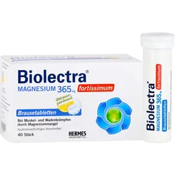 Biolectra Magnesium 365 Fortissimum Zitrone 40 ST