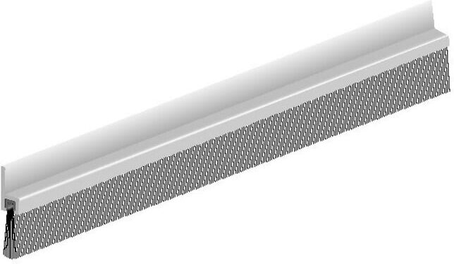 ELLEN Joint de seuil de porte alu IBS 39 250cm avec brosse PP ; Elton (40500025)