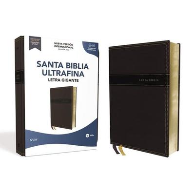 Nvi, Santa Biblia, Revisión 2022, Ultrafina, Letra Gigante, Leathersoft, Negro, Palabras de Jesús En Rojo, Comfort Print, Gebundene Ausgabe von Nueva