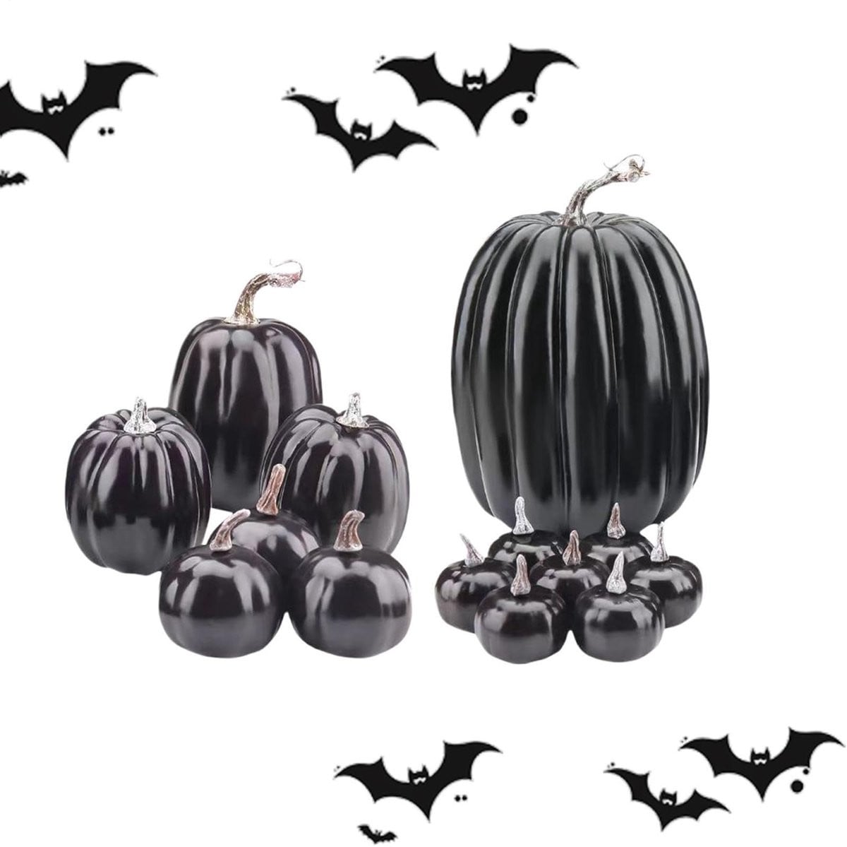 Elzusha - Set van 14 kunstmatige pompoenen voor Halloween decoratie