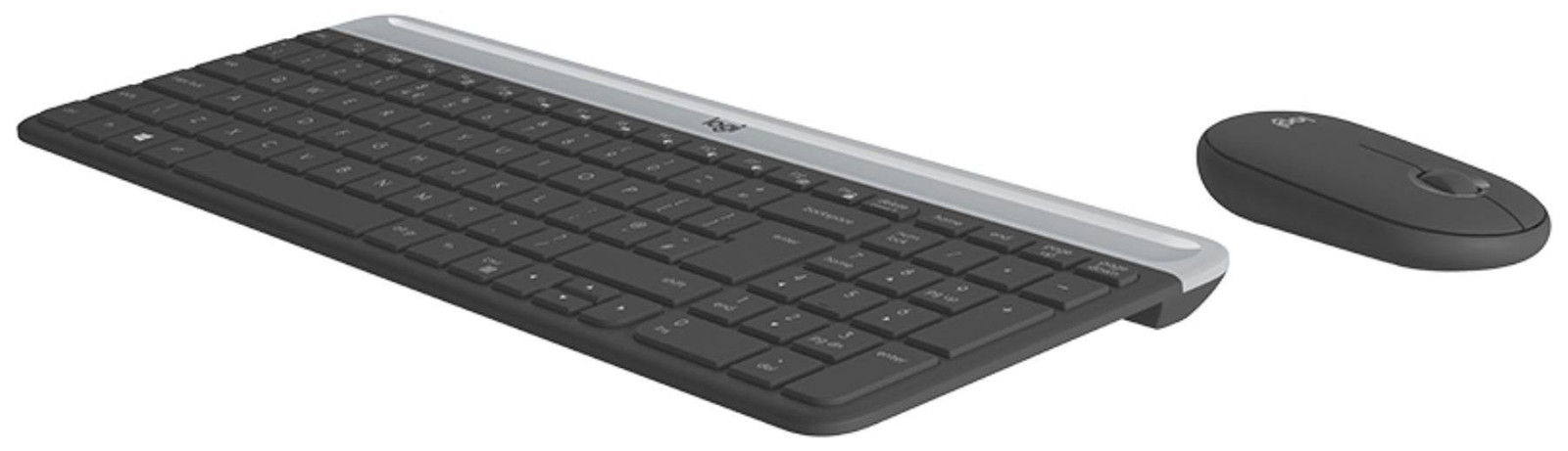 Logitech Slim Wireless Combo MK470 Toetsenbord en muisset