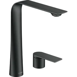 Duravit D.1 2-Loch-Waschtischarmatur XL, ohne Zugstangen-Ablaufgarnitur, D11130002046, Farbe: Schwarz Matt