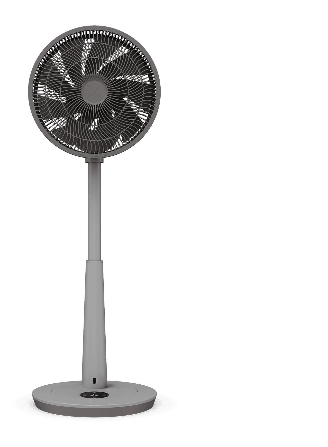 Duux Whisper 3 Standventilator - Energiesparender Ventilator mit 26 Geschwindigkeiten, Timer & Nachtmodus - Höhenverstellbar (73-95 cm) - Horizontale + Vertikale Oszillation - Grau