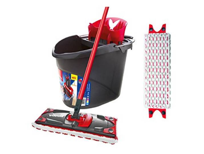 Vileda ULTRAMAX 2in1 Bodenwischer Komplett Set mit Eimer und 2 Bezügen