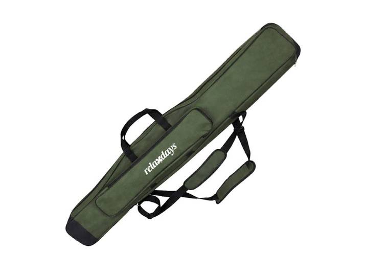 Relaxdays Große Angeltasche Rutentasche 5 Fächer