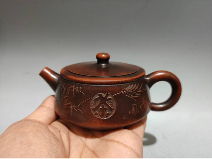 Xizang Folk Collection Yingxing redware théière en céramique thé destin modèle four couleur changeante pot théière bouilloire Flagon thé