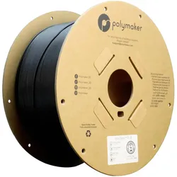 Polymaker PolyTerra PLA (PLA, 3000 g, 1.75 mm), Filament, Schwarz