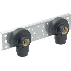 Geberit Anschlusswinkel 90Gr mit AG MF vormont. 2fach, Rg R1/2-Rp1/2 AD=10cm