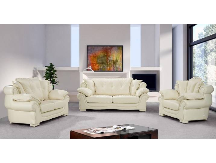Salottini Polstergarnitur SOFORT LIEFERBAR XL Sofagarnitur Nico Leder 3/2/1 UVP*7.990,-, (3-tlg), Federkern