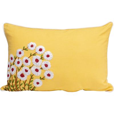 Dekokissen KARE DESIGN "Margarita, Kissenhülle mit Füllung, 40x60 cm", gelb (gelb, unifarben), B:40cm H:15cm L:60cm, Leinen, Polyester, Dekokissen_Sitzkissen_Kissenhüllen, stützt Kopf und Nacken angenehm und sorgt für erholsamen Schlaf