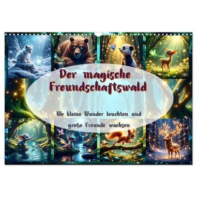 Der magische Freundschaftswald (Wandkalender 2027 DIN A3 quer), CALVENDO Monatskalender