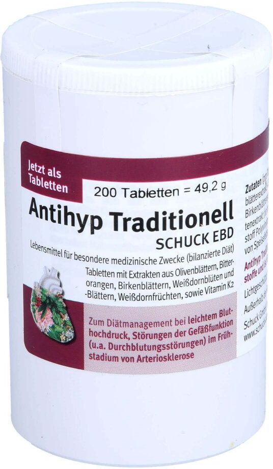Antihyp Traditionell Schuck Ebd Tabletten 200stk