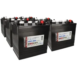 6x Q-Batteries 6DC-225 6V 225Ah Deep Cycle Traktionsbatterie
