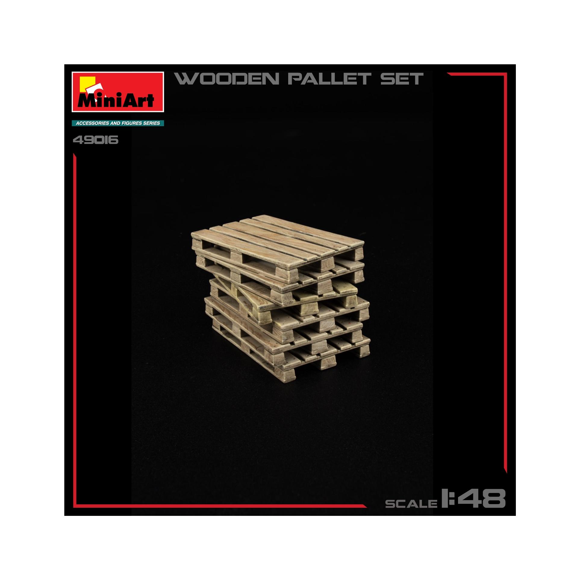 Other Miniart 1:48 - Wooden Pallet Set (550049016)