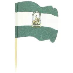 MONOUSO - Flaggenpicker "Andalusien" 6,5cm (144 Stück)