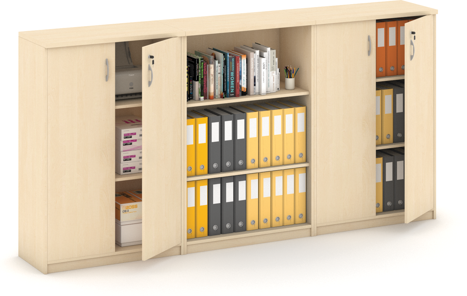 B2B Partner Schrank-Set MIRELLI, Typ III – Birke
