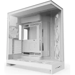 NZXT H9 Flow RGB+ (ATX, E-ATX, mATX, Mini-ITX), PC Gehäuse, Weiss