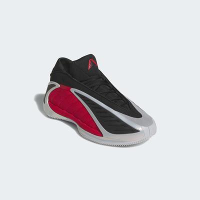 Basketballschuh ADIDAS PERFORMANCE "ANTHONY EDWARDS 2", Herren, Gr. 43, rot (silvmt, purrub, cschwarz), Synthetik, Textil, Schuhe