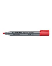 STAEDTLER Lumocolor Marker Schwarz Rot Blau Grün Orange Violett wasserbasierte Tinte 2-5 mm Packung mit 6 Box Containing 6 Colours Locked Chisel Tip (356 B WP6)
